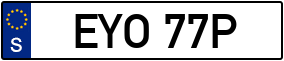 Trailer License Plate